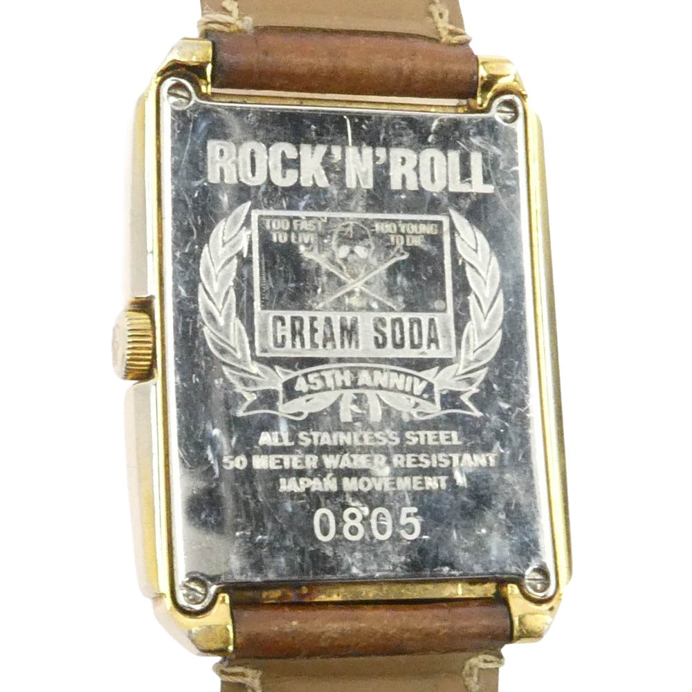 CREAM SODA クリームソーダ 45周年記念 45th Anniversary 腕時計 ゴールド系 ブラウン系【中古】