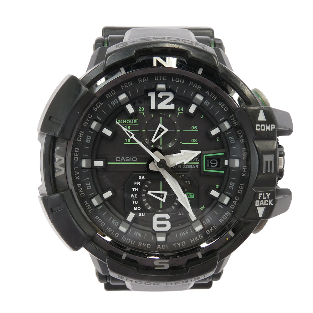 G-SHOCK ジーショック GW-A1100 MASTER OF G GRAVITYMASTER グラビティマスター 腕時計 ブラック系【中古】