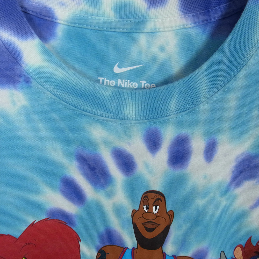 NIKE ナイキ DH3824-100 × Tune Squad SPACE JAM SPACE PLAYERS LBJ SJ SU S/S TEE スペースジャム スペースプレイヤーズ レブロンジェームズ タイダイ Tシャツ 半袖カットソー ブルー系 3XL【中古】