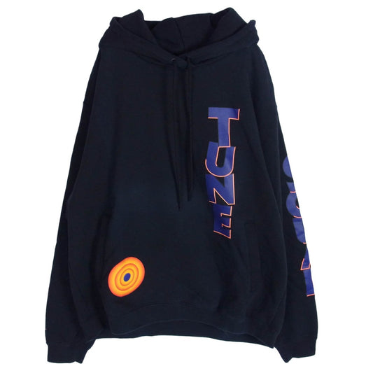 NIKE ナイキ DJ3901-010 × Tune Squad SPACE JAM SPACE PLAYERS スペースジャム スペースプレイヤーズ レブロンジェームズ ローラバニー ロゴ プルオーバー パーカー フーディー ブラック系 XXXL【中古】