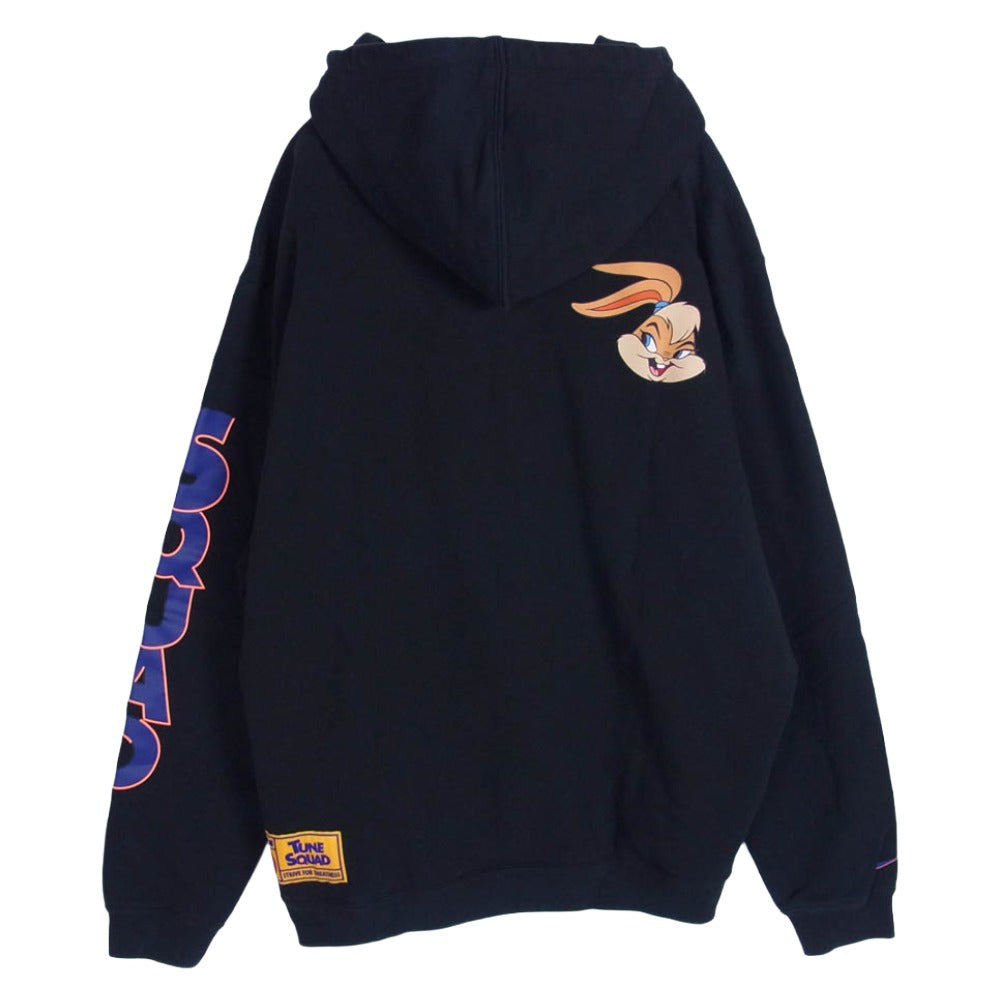NIKE ナイキ DJ3901-010 × Tune Squad SPACE JAM SPACE PLAYERS スペースジャム スペースプレイヤーズ レブロンジェームズ ローラバニー ロゴ プルオーバー パーカー フーディー ブラック系 XXXL【中古】