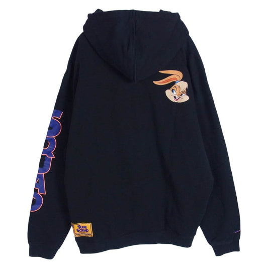 NIKE ナイキ DJ3901-010 × Tune Squad SPACE JAM SPACE PLAYERS スペースジャム スペースプレイヤーズ レブロンジェームズ ローラバニー ロゴ プルオーバー パーカー フーディー ブラック系 XXXL【中古】