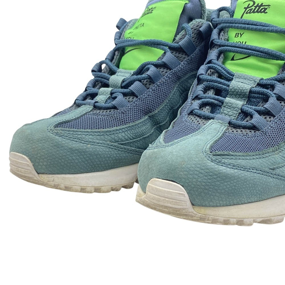 NIKE ナイキ CJ1892-999 AIR MAX 90/95 ID PATTA BY YOU エアマックス 90/95 パタ バイユー ローカット スニーカー グリーン系 28.5cm【中古】