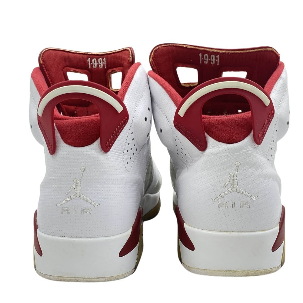 NIKE ナイキ 17SS 384664-113 Air Jordan 6 Retro Altenate Hare エアジョーダン6 レトロ オルタネイト ヘア ハイカット スニーカー ホワイト系 レッド系 29cm【中古】
