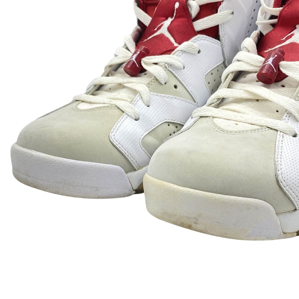 NIKE ナイキ 17SS 384664-113 Air Jordan 6 Retro Altenate Hare エアジョーダン6 レトロ オルタネイト ヘア ハイカット スニーカー ホワイト系 レッド系 29cm【中古】