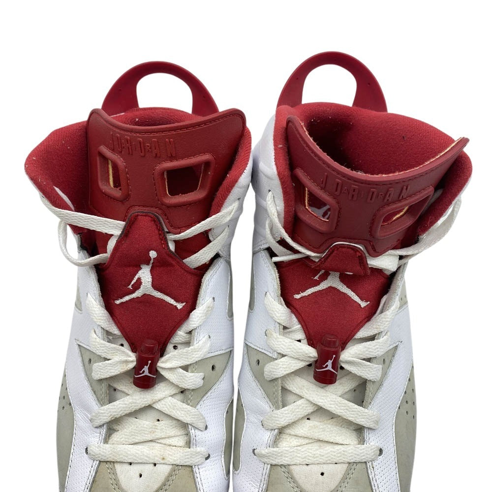 NIKE ナイキ 17SS 384664-113 Air Jordan 6 Retro Altenate Hare エアジョーダン6 レトロ オルタネイト ヘア ハイカット スニーカー ホワイト系 レッド系 29cm【中古】