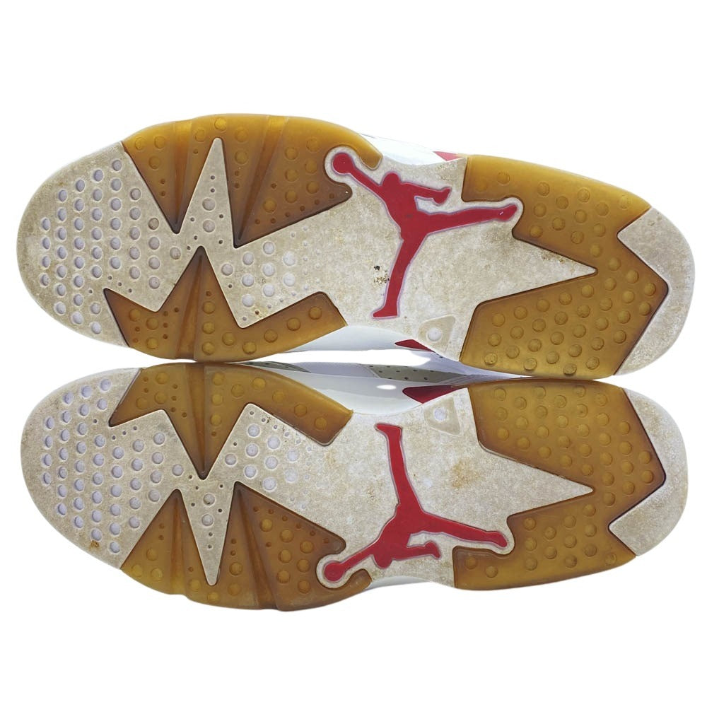 NIKE ナイキ 17SS 384664-113 Air Jordan 6 Retro Altenate Hare エアジョーダン6 レトロ オルタネイト ヘア ハイカット スニーカー ホワイト系 レッド系 29cm【中古】
