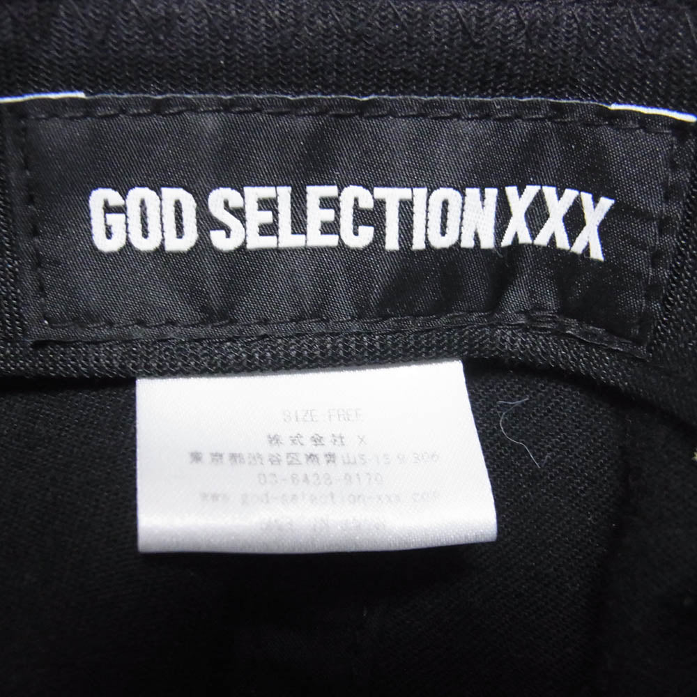 GOD SELECTION XXX ゴッドセレクション 23SS GX-S23-HT-03 POLO CAP ロゴ刺繍 キャップ 帽子 ブラック系 FREE【中古】