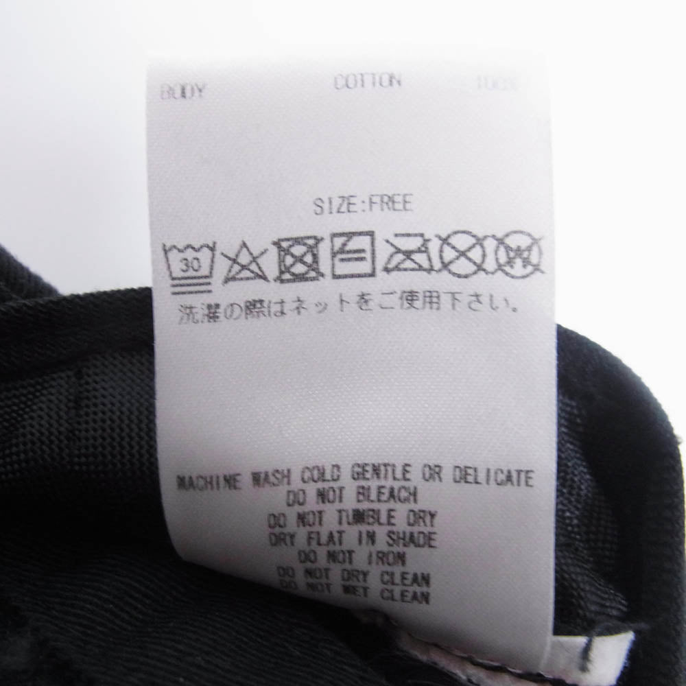 GOD SELECTION XXX ゴッドセレクション 23SS GX-S23-HT-03 POLO CAP ロゴ刺繍 キャップ 帽子 ブラック系 FREE【中古】