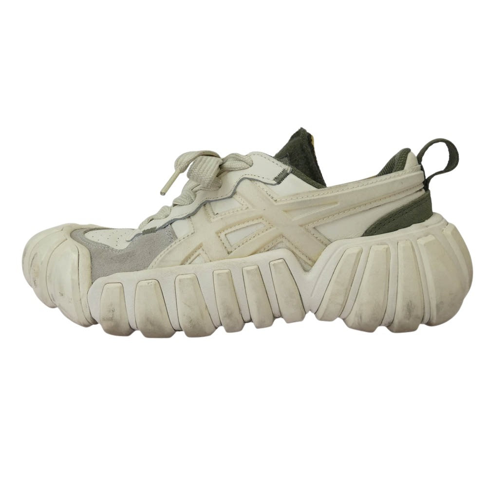 ONITSUKA TIGER オニツカタイガー F460622 DENTIGRE LS スニーカー ホワイト系 カーキ系 24.5cm【中古】