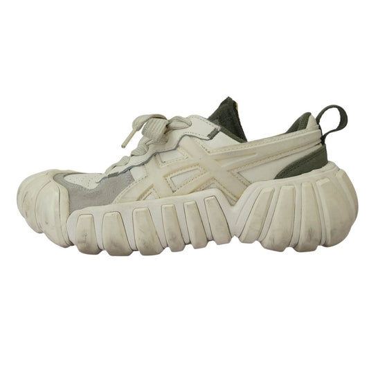 ONITSUKA TIGER オニツカタイガー F460622 DENTIGRE LS スニーカー ホワイト系 カーキ系 24.5cm【中古】