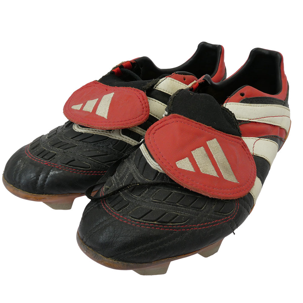 adidas アディダス 98年製 VINTAGE ヴィンテージ predator アクセレレイター スパイク スニーカー ブラック系 レッド系 実寸サイズ：26cm【中古】