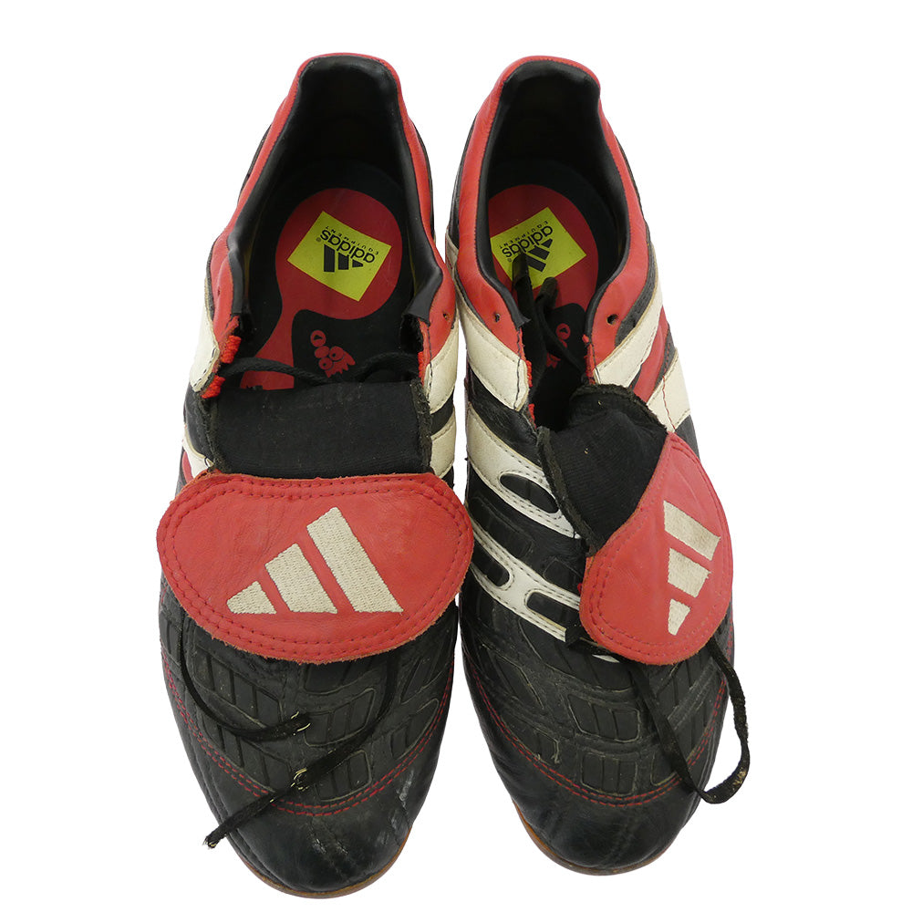 adidas アディダス 98年製 VINTAGE ヴィンテージ predator アクセレレイター スパイク スニーカー ブラック系 レッド系 実寸サイズ：26cm【中古】