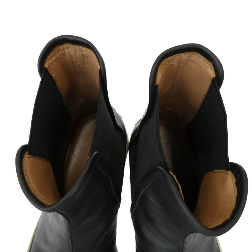 MARNI マルニ パブロ チェルシー サイドゴア ブーツ ハイカット スニーカー ブラック系 42【中古】