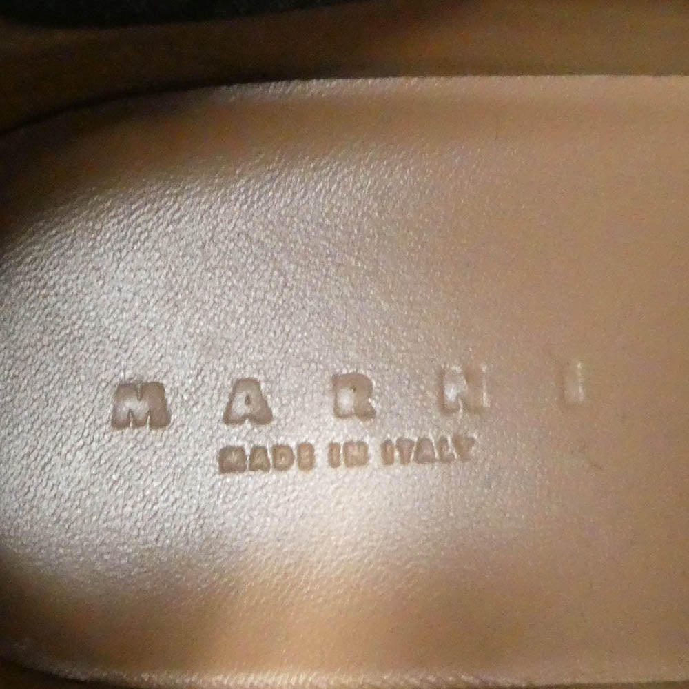 MARNI マルニ パブロ チェルシー サイドゴア ブーツ ハイカット スニーカー ブラック系 42【中古】