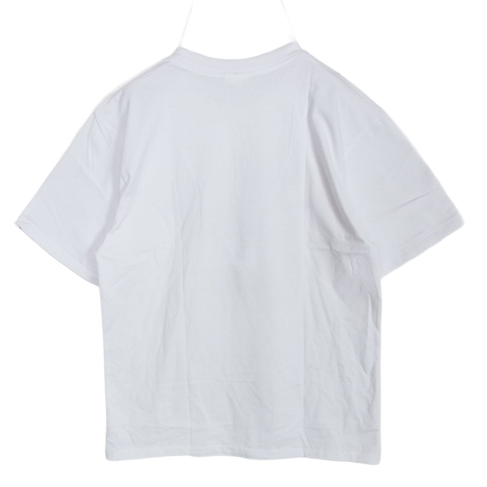A BATHING APE アベイシングエイプ ロゴ プリント 半袖 Tシャツ ホワイト系 L【新古品】【未使用】【中古】