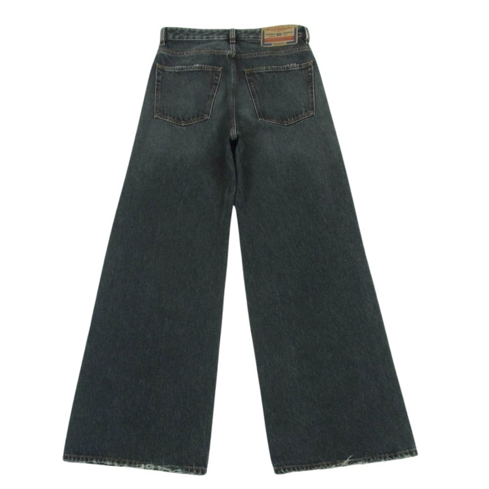 DIESEL ディーゼル D-Rise ディーライズ ダメージ デニム パンツ コットン グレー系 W26 L30【中古】