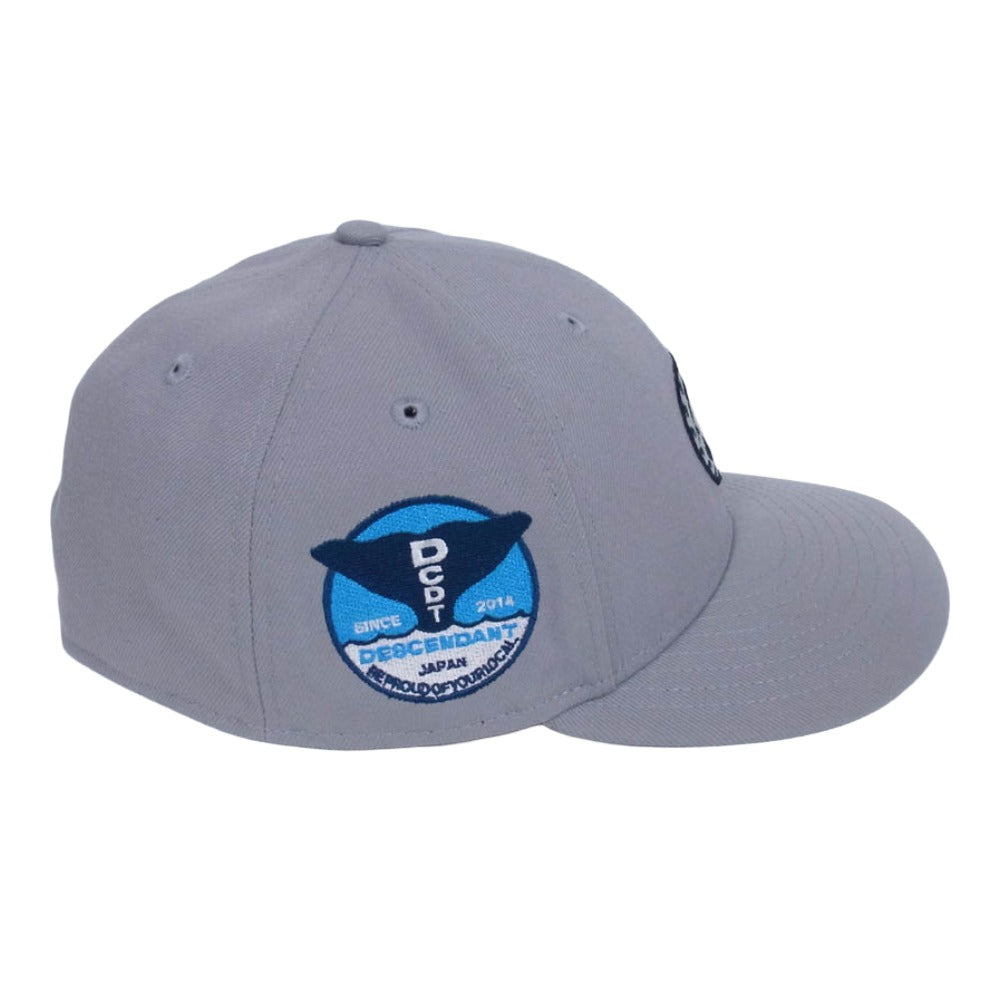 DESCENDANT ディセンダント 22SS 221NEDS-HT02 × NEW ERA ニューエラ VORTEX LP 59FIFTY CAP ヴォルテックス ワッペンデザイン キャップ 帽子 グレー系 59.6【中古】