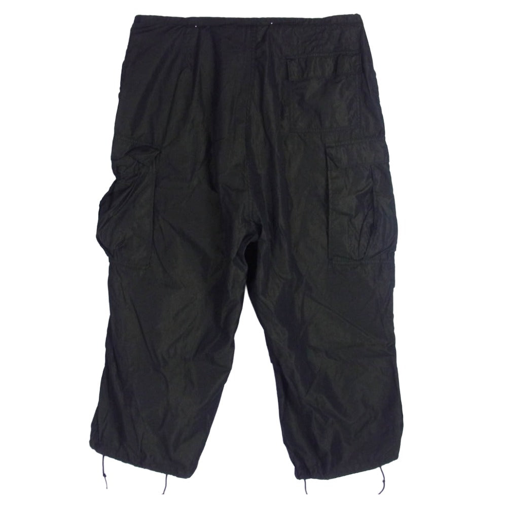 ヴィンテージ 後染め Snow Camouflage Trousers スノーカモ パンツ ミリタリー ブラック グリーン系 不明【中古】