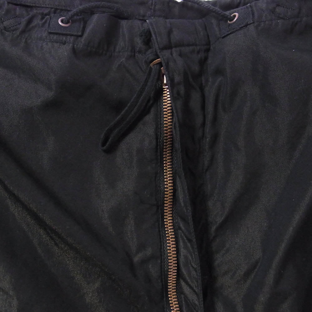 ヴィンテージ 後染め Snow Camouflage Trousers スノーカモ パンツ ミリタリー ブラック グリーン系 不明【中古】