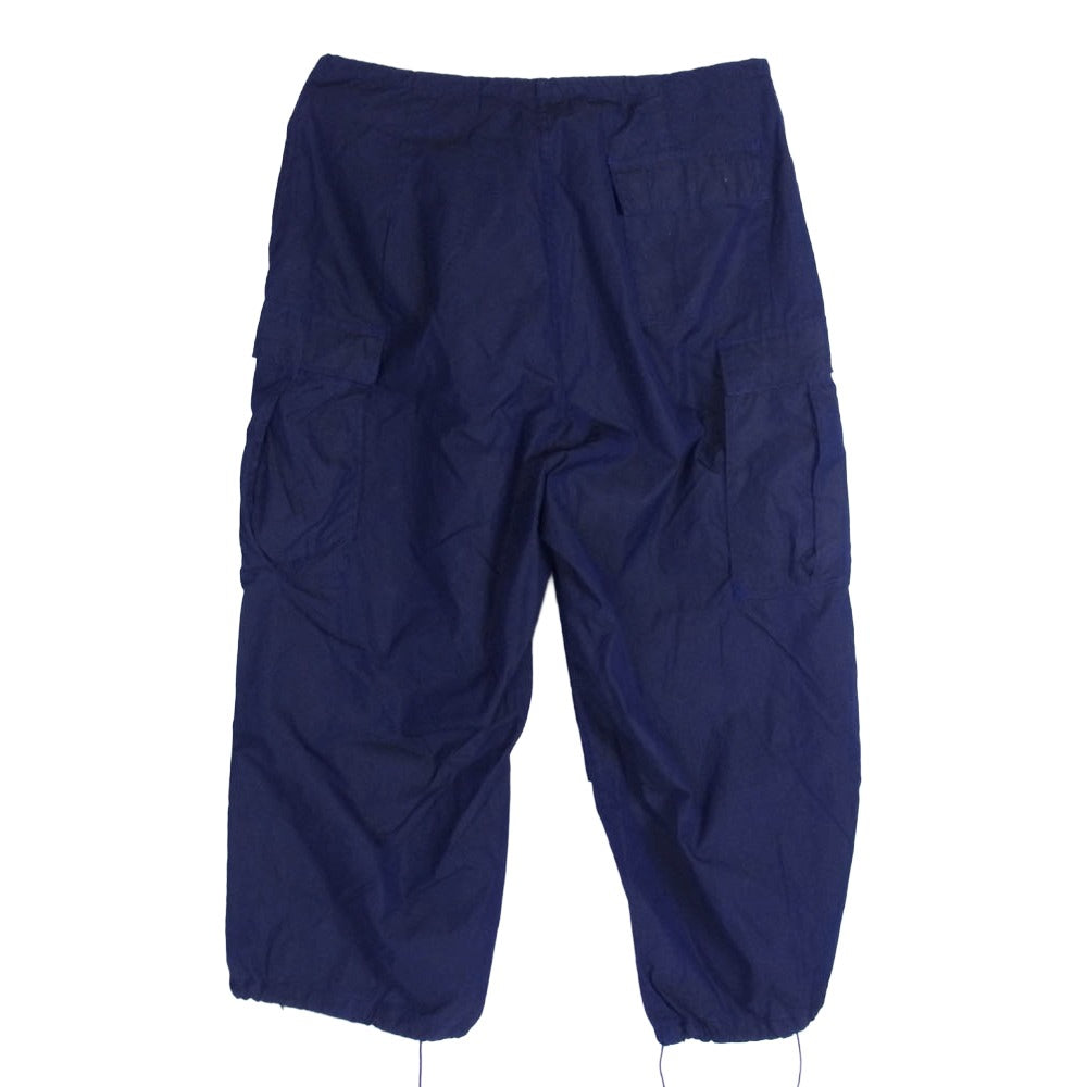ヴィンテージ 後染め Snow Camouflage Trousers スノーカモ パンツ ミリタリー ブラック ネイビー系 不明【中古】
