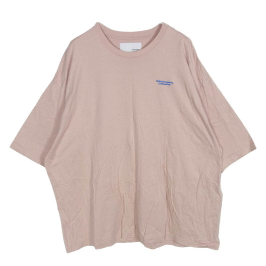 ヨシオクボ 19AW HALLUCINOGENIC COSTUMES ハルシノジェニックコスチューム 半袖Ｔシャツ カットソー ピンク系 2【中古】