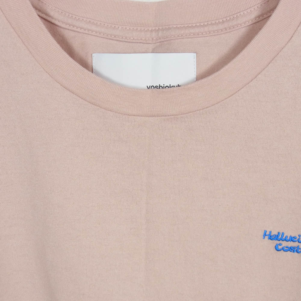 ヨシオクボ 19AW HALLUCINOGENIC COSTUMES ハルシノジェニックコスチューム 半袖Ｔシャツ カットソー ピンク系 2【中古】