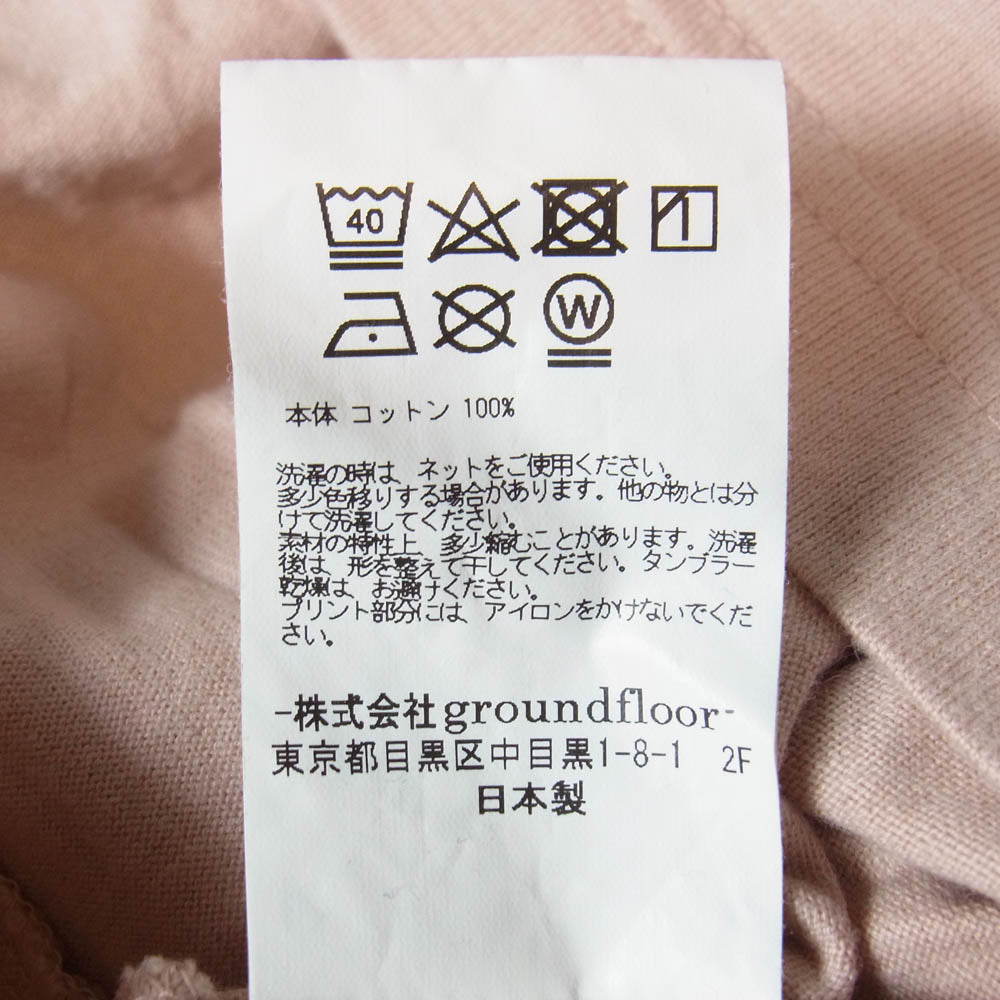 ヨシオクボ 19AW HALLUCINOGENIC COSTUMES ハルシノジェニックコスチューム 半袖Ｔシャツ カットソー ピンク系 2【中古】