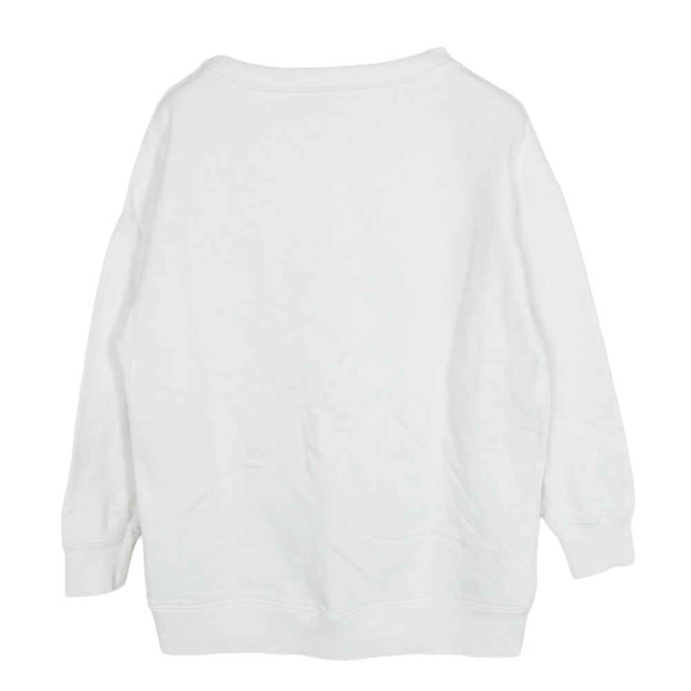 courreges クレージュ クルーネック ロゴ スウェット ホワイト系 1【中古】