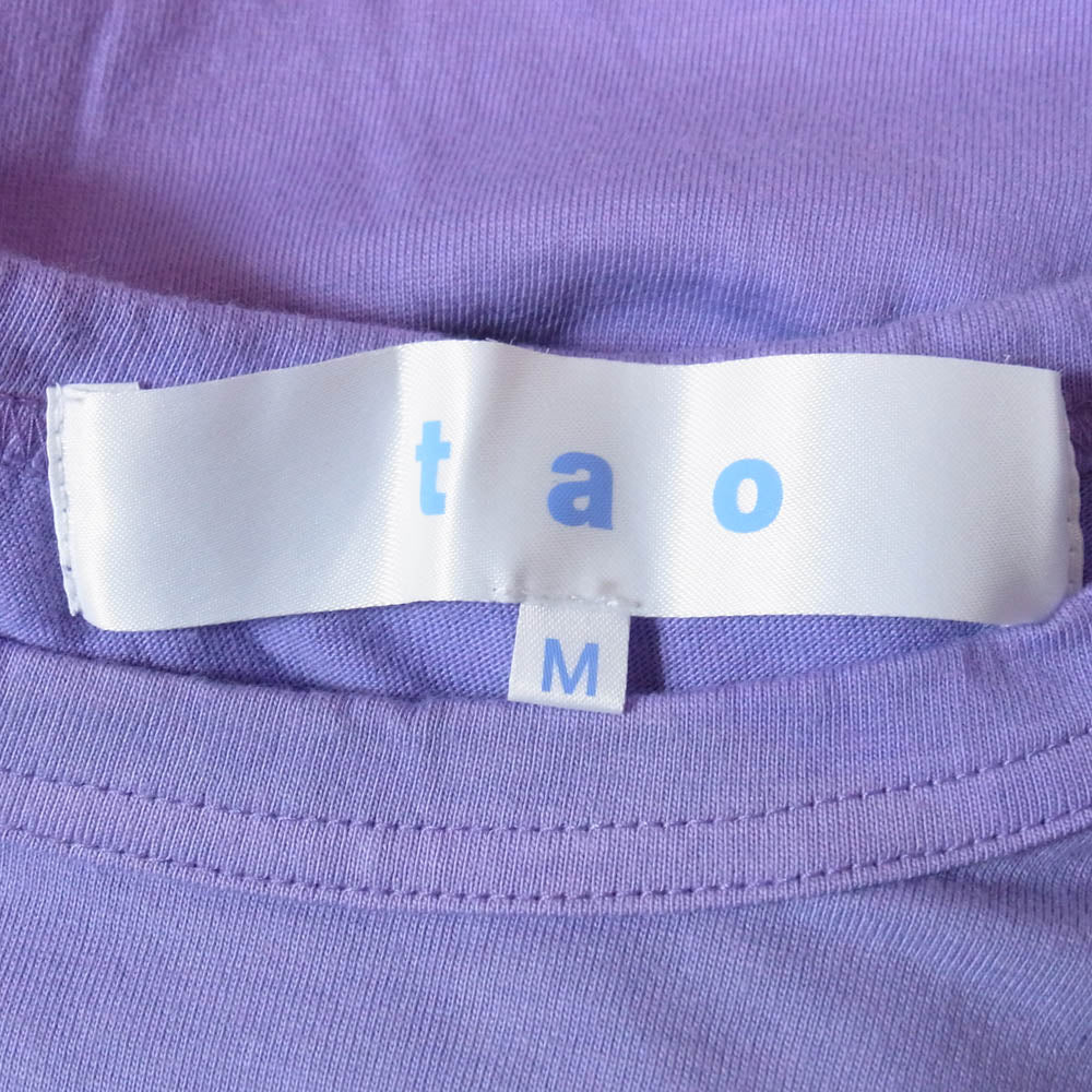 tao COMME des GARCONS タオ コムデギャルソン TI-T035 プリント 半袖 Ｔシャツ カットソー パープル系 M【中古】