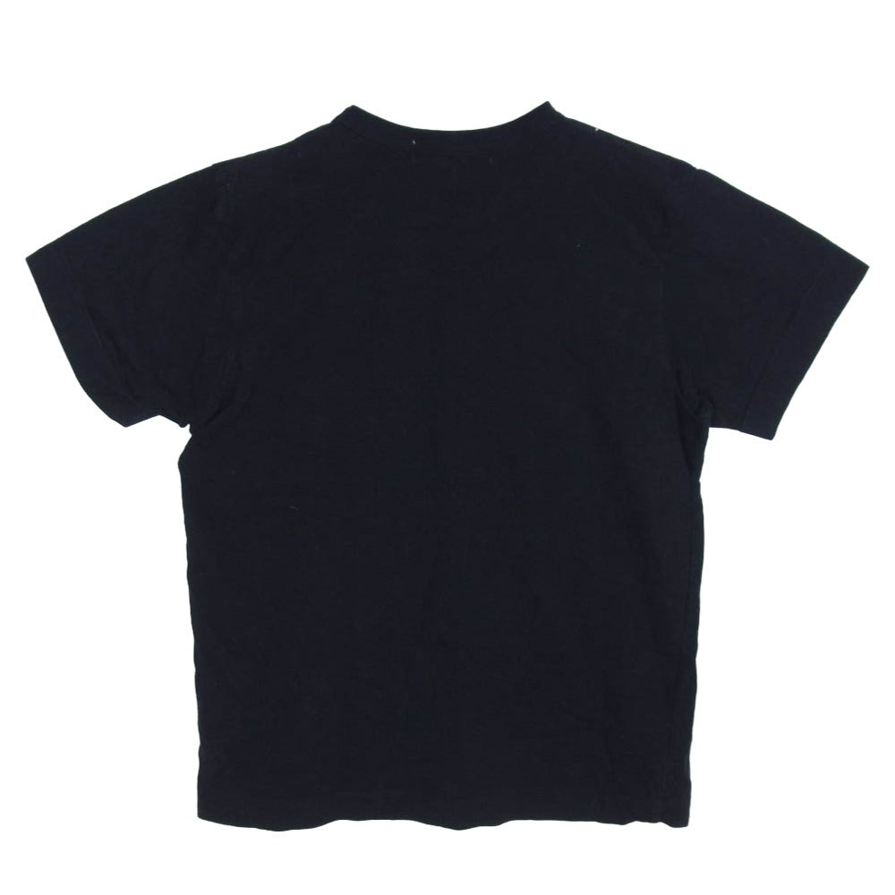 PLAY COMME des GARCONS プレイコムデギャルソン AZ-T113 逆さハート ロゴ プリント 半袖 Tシャツ カットソー ブラック系 L【中古】