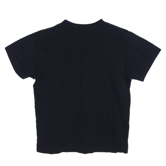 PLAY COMME des GARCONS プレイコムデギャルソン AZ-T113 逆さハート ロゴ プリント 半袖 Tシャツ カットソー ブラック系 L【中古】