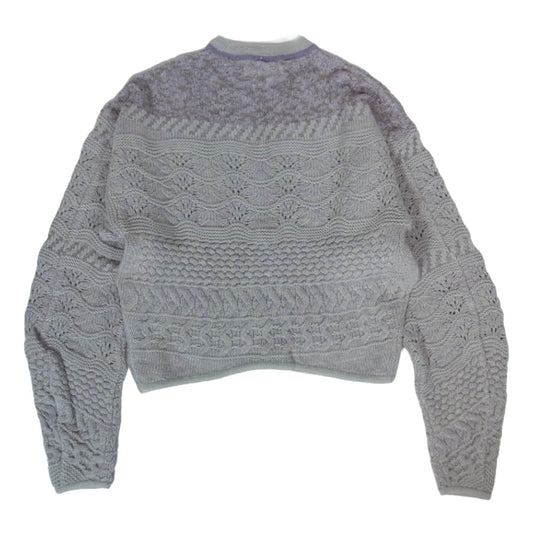 マメクロゴウチ 17AW MM17AW-KN073 Afterglow Knit アフター グロウ ニット セーター グレー系 1【中古】
