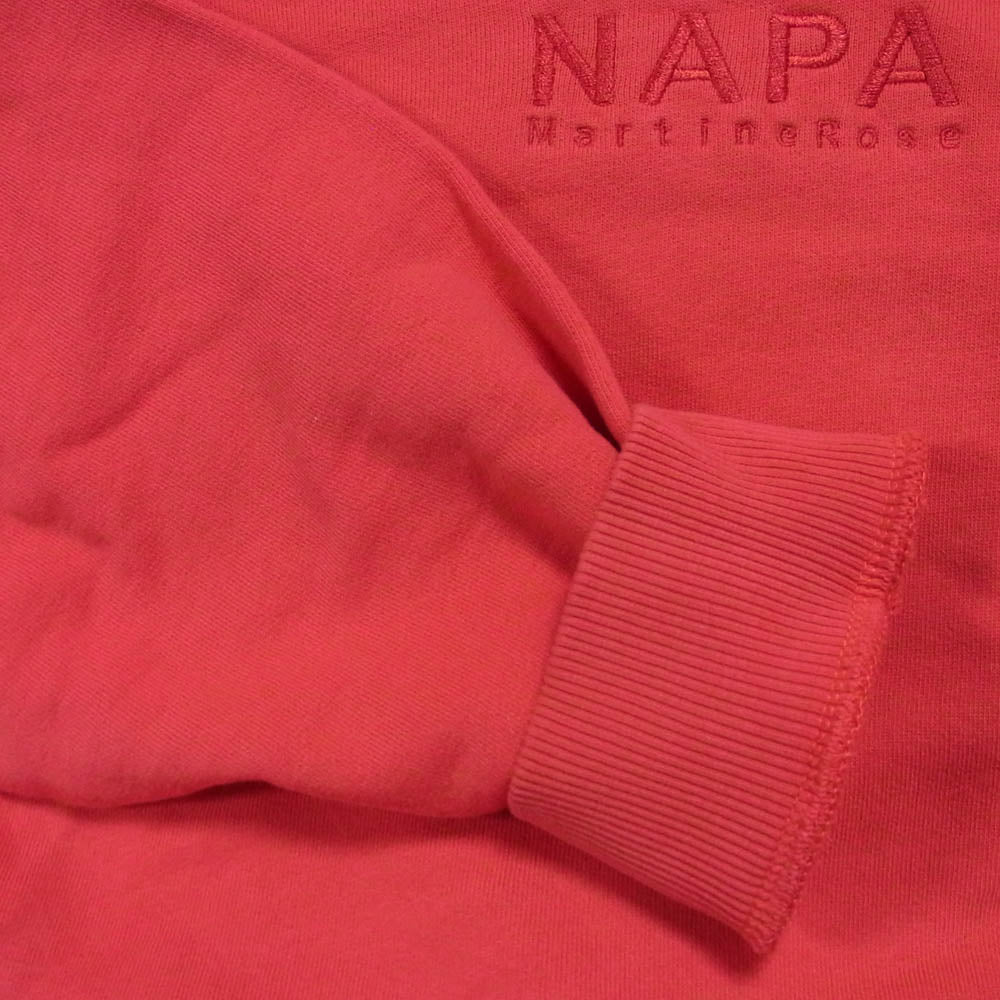 MARTIN ROSE マーティンローズ NOYIG6 NAPA by Martine Rose ナパ マーティンローズ ダブルフード プルオーバー パーカー レッド系 L【中古】