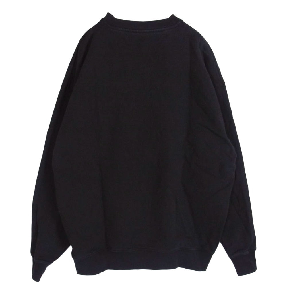 ACNE STUDIOS アクネストゥディオズ SWEA000014 フロント ロゴプリント スウェットトレーナー ブラック系 S【中古】
