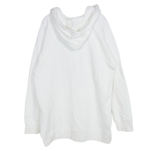 tricot COMME des GARCONS トリココムデギャルソン TH-T002 FRUIT OF THE LOOM フルーツ オブザルーム 後付け プルオーバーパーカー ホワイト系 M【中古】