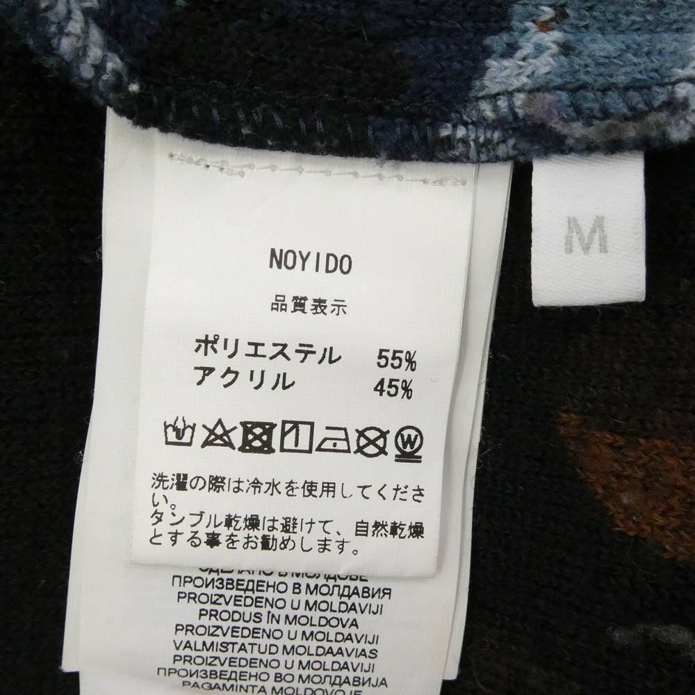 MARTIN ROSE マーティンローズ N0YID0 NAPA by Martine Rose ナパ マーティンローズ T-EMIN JACQUARD JKT フローラル ジャガード フリースジャケット ネイビー系 M【中古】