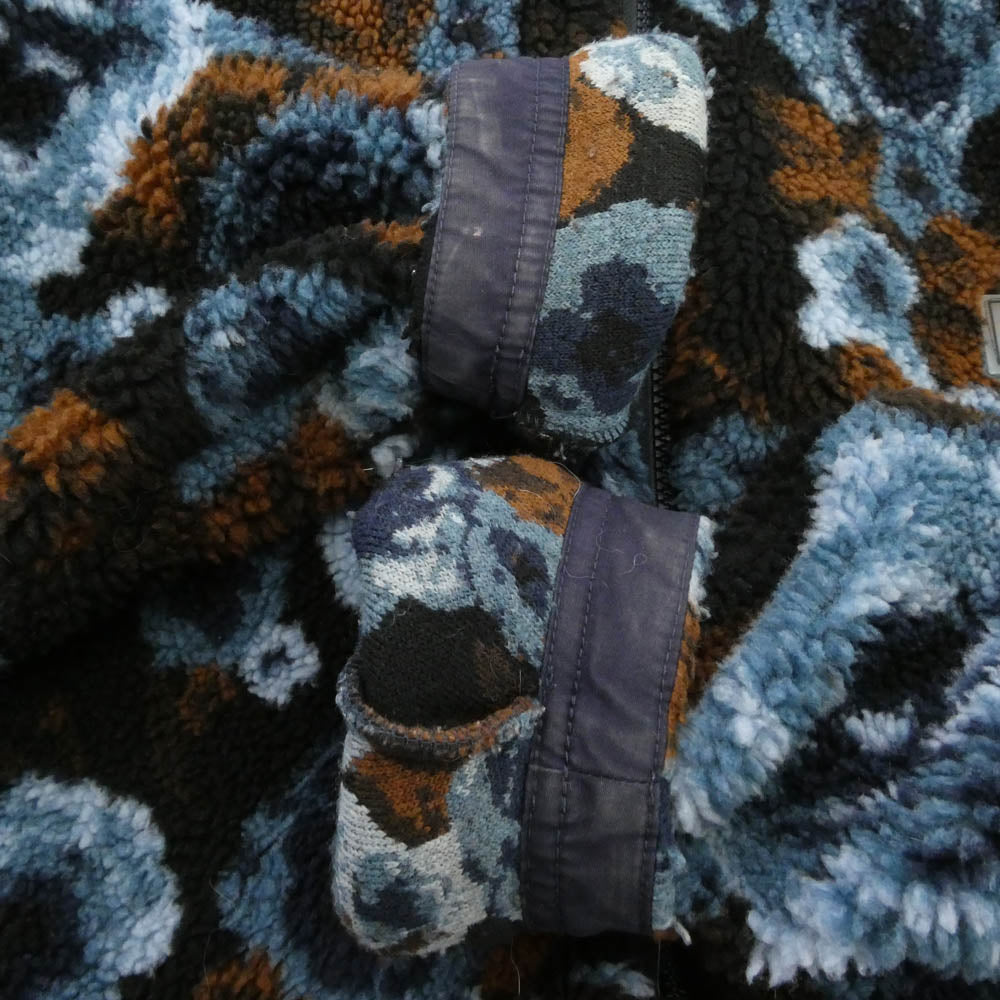 MARTIN ROSE マーティンローズ N0YID0 NAPA by Martine Rose ナパ マーティンローズ T-EMIN JACQUARD JKT フローラル ジャガード フリースジャケット ネイビー系 M【中古】