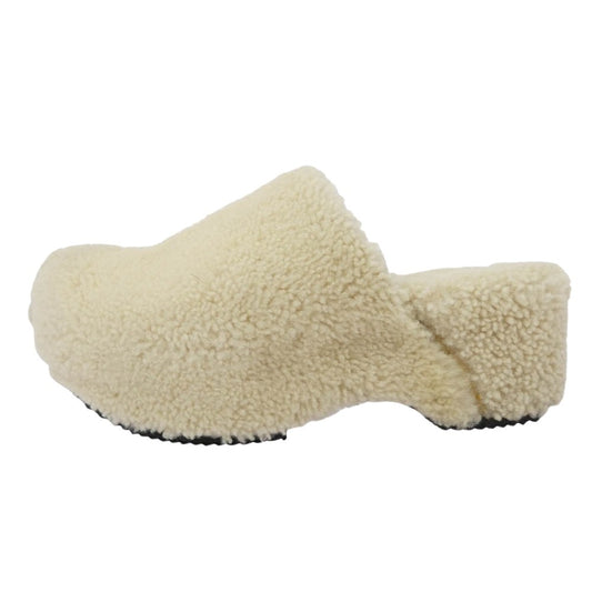 JIL SANDER ジルサンダー ボア スリッポン サンダル クロック オフホワイト系 38【中古】