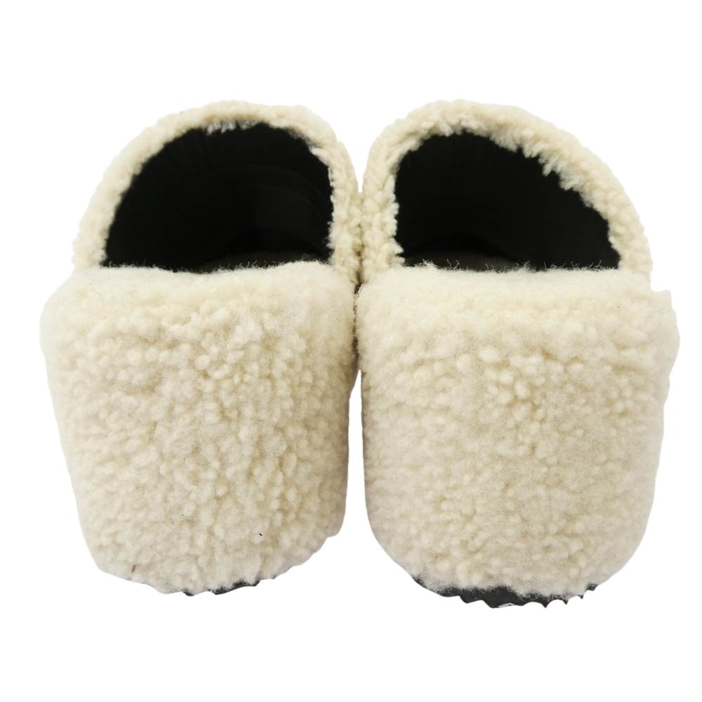 JIL SANDER ジルサンダー ボア スリッポン サンダル クロック オフホワイト系 38【中古】