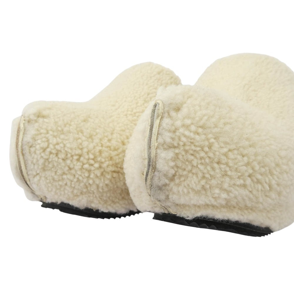 JIL SANDER ジルサンダー ボア スリッポン サンダル クロック オフホワイト系 38【中古】