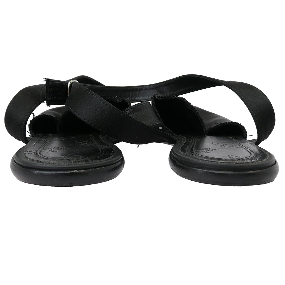 MAISON MARGIELA メゾンマルジェラ Tabi Strap Ballerina 足袋 タビ アンクル ストラップサンダル ブラック系 39【中古】