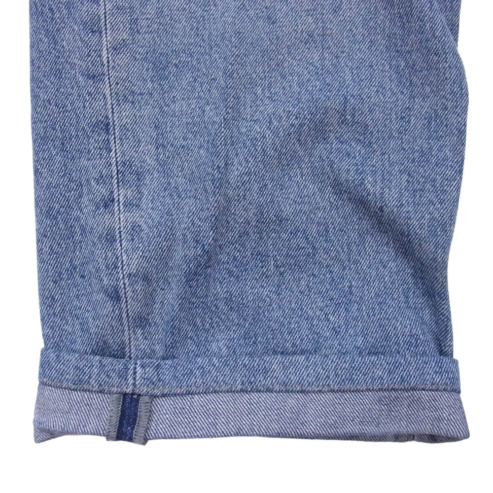 MAISON MARGIELA メゾンマルジェラ 22SS S51LA0051 四つタグ ① SLASH DETAIL DENIM PANTS ダメージ加工 デニムパンツ ライトブルー系【中古】