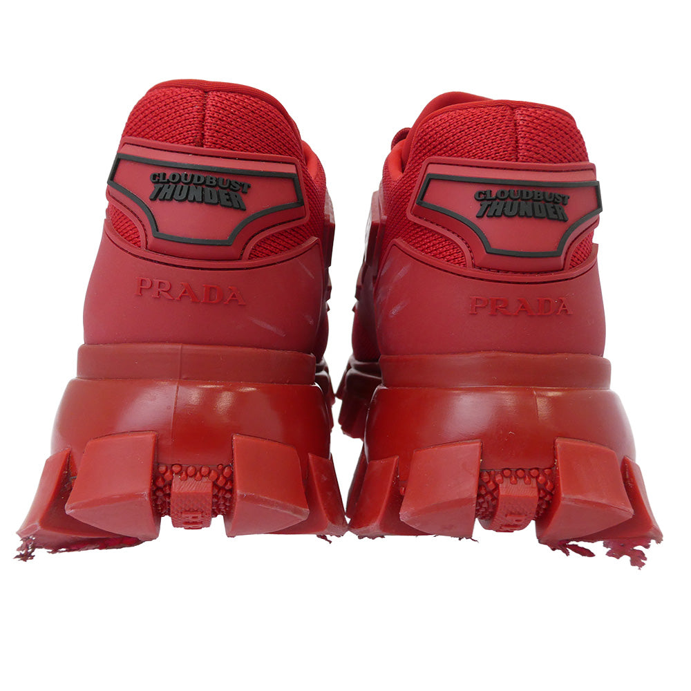 PRADA プラダ 819 CLOUDBUST THUNDER クラウドバスト サンダー スニーカー レッド系 38.5【中古】