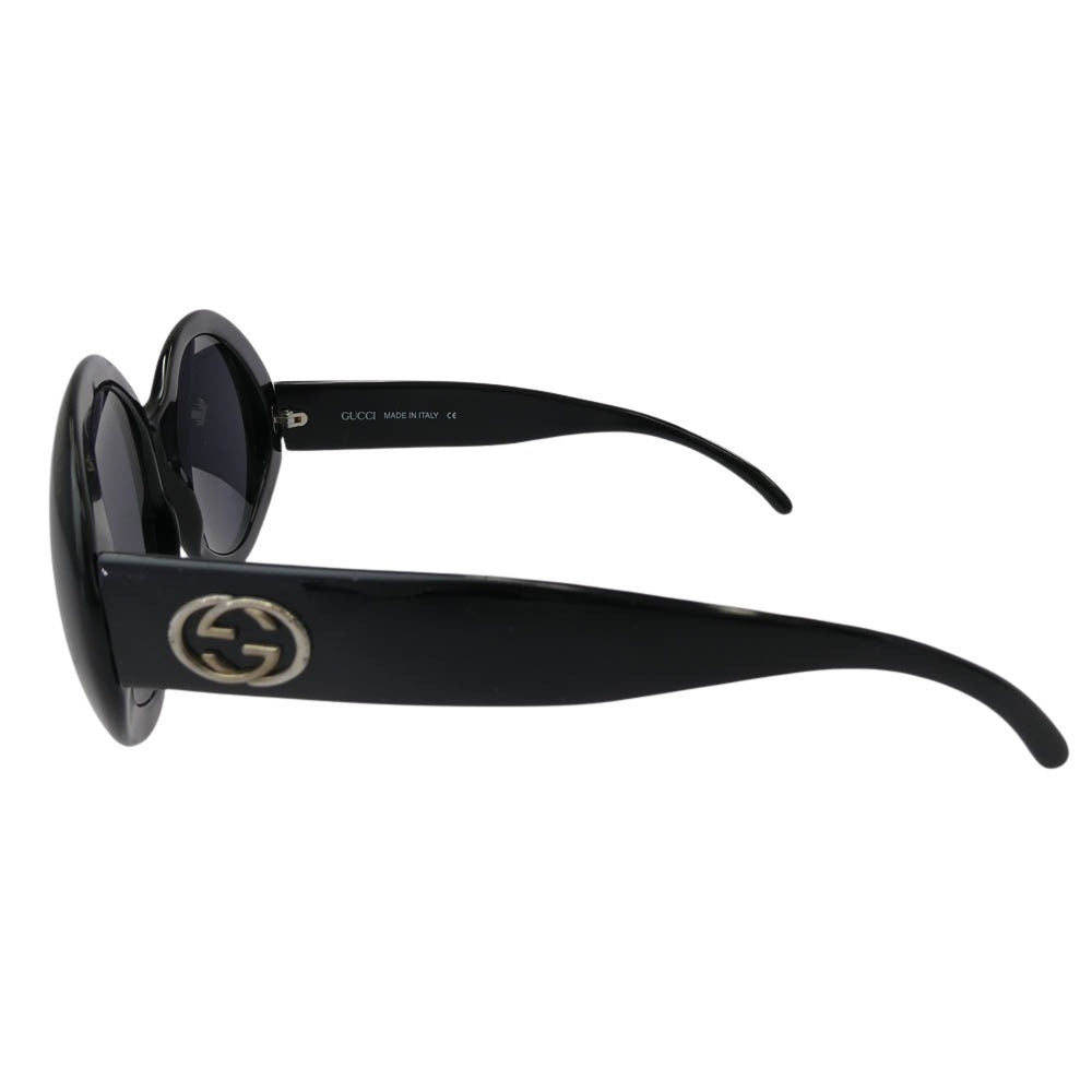 GUCCI グッチ GG 2401/N/S インターロッキングG オーバル サングラス ブラック系【中古】