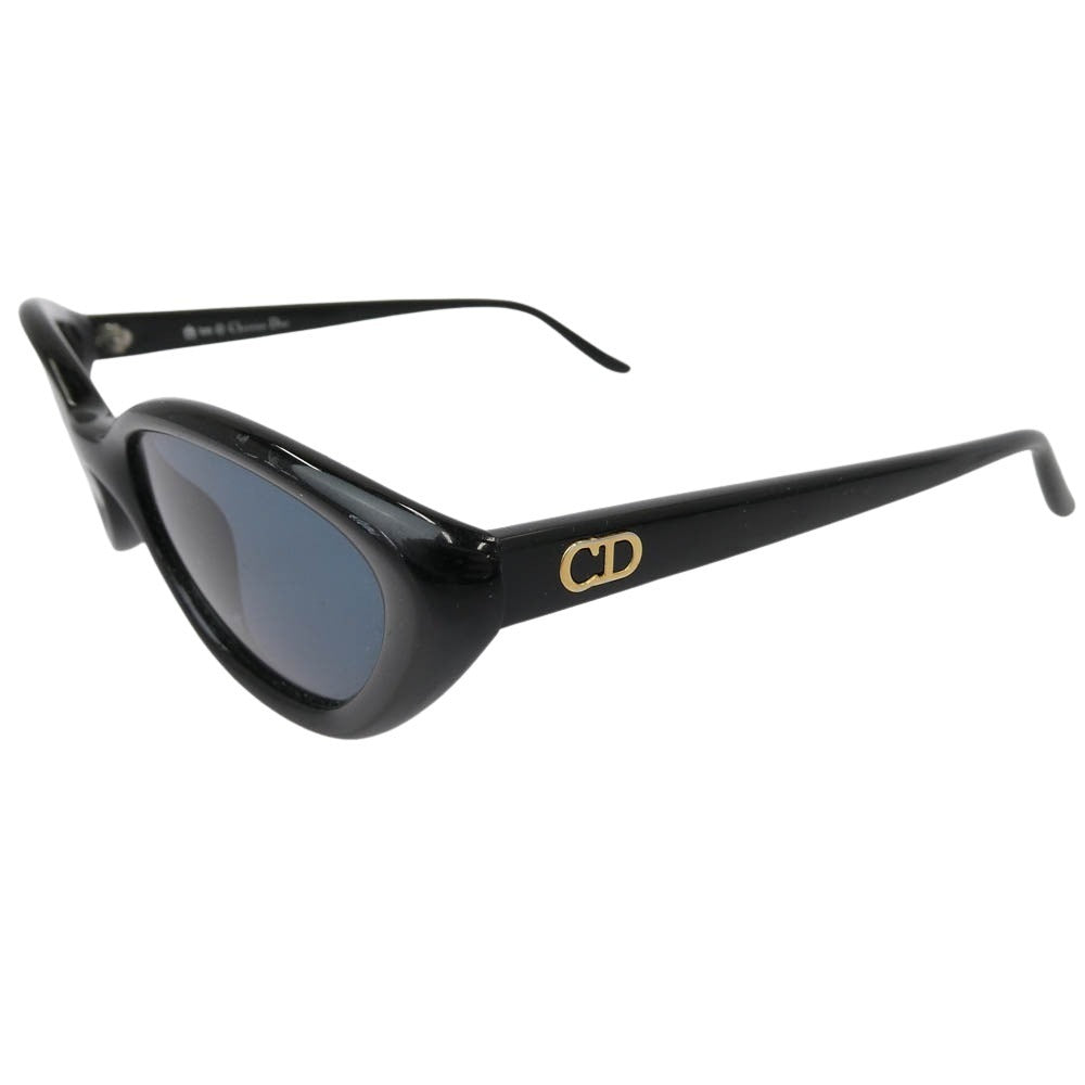 Christian Dior クリスチャンディオール 94F サイドロゴ デザイン カラーレンズ サングラス ブラック系【中古】