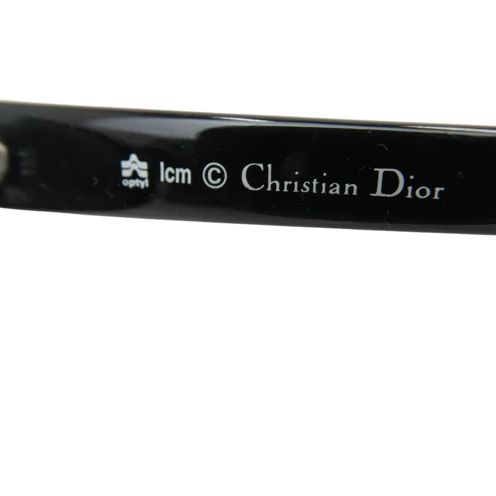 Christian Dior クリスチャンディオール 94F サイドロゴ デザイン カラーレンズ サングラス ブラック系【中古】