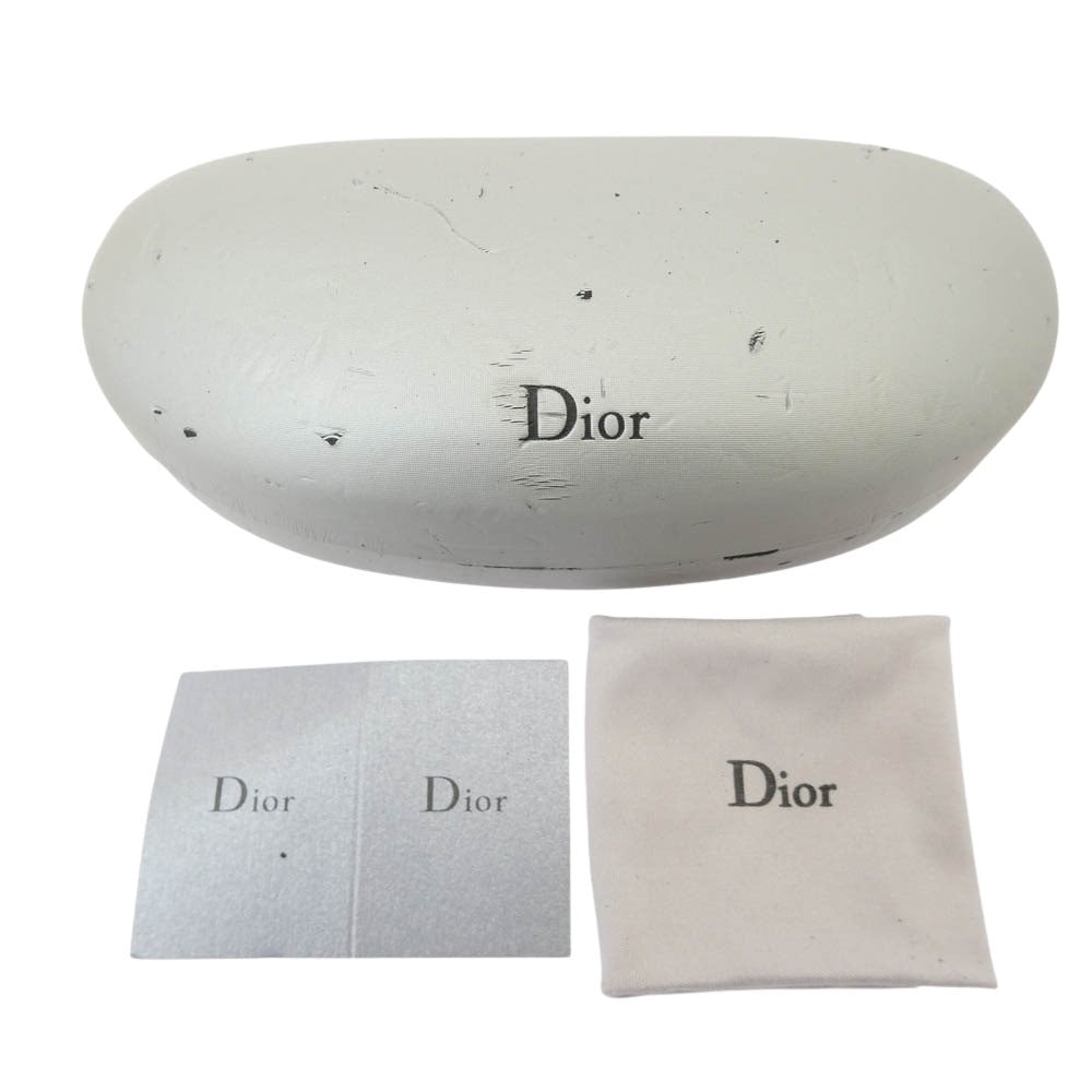 Christian Dior クリスチャンディオール 94F サイドロゴ デザイン カラーレンズ サングラス ブラック系【中古】