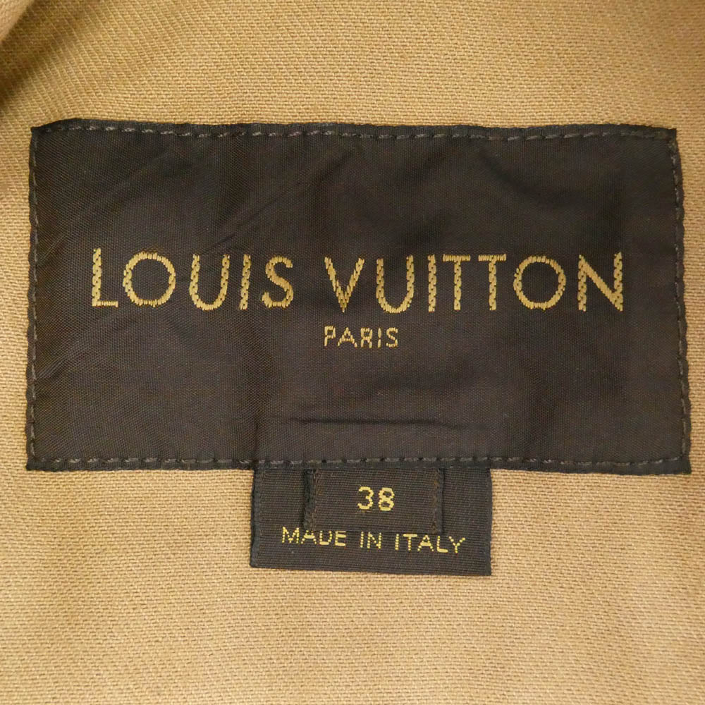 LOUIS VUITTON ルイ・ヴィトン RW122W F2JA04B6G ゴールド コーティング加工 デニム ジャケット ゴールド系 38【中古】