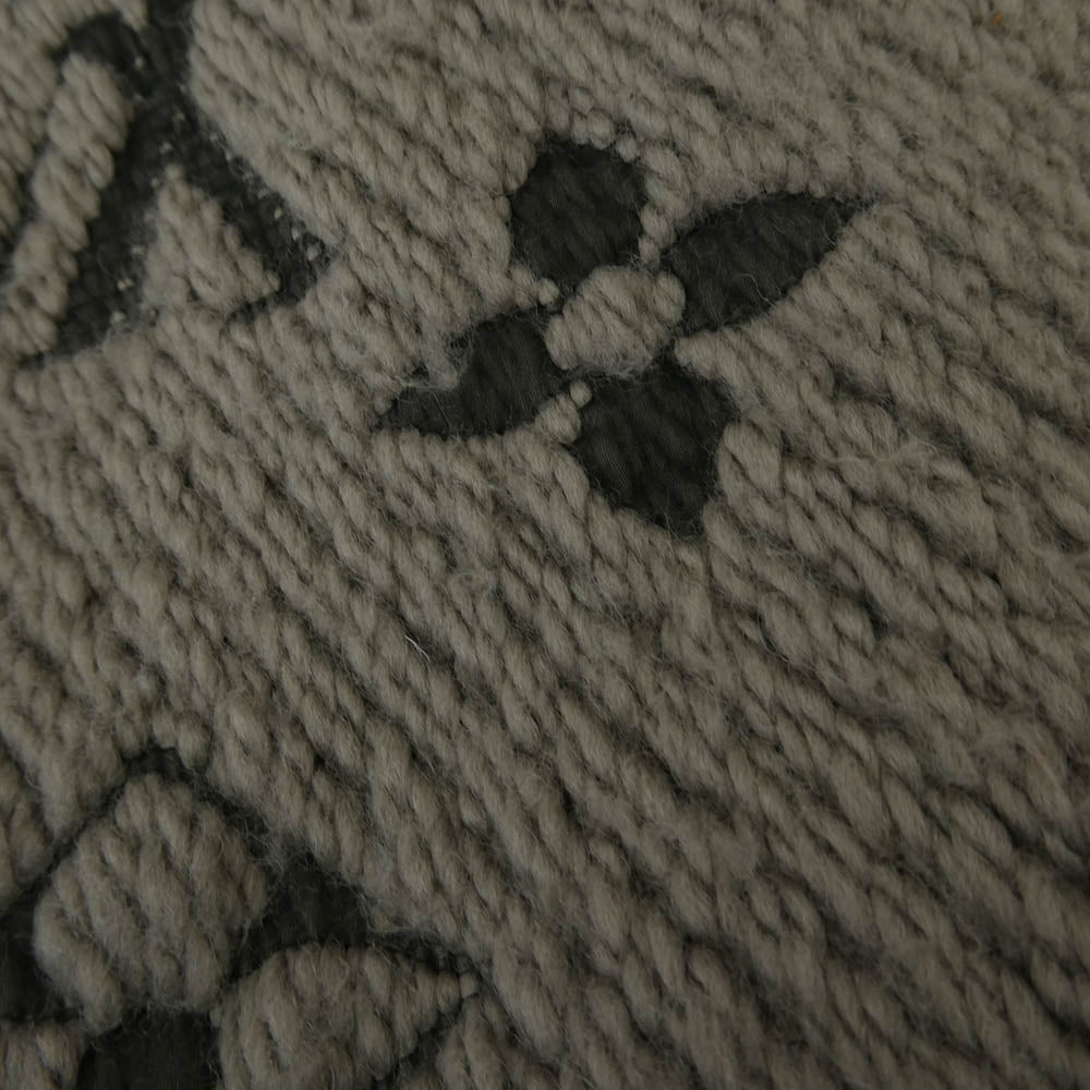 LOUIS VUITTON ルイ・ヴィトン 413287 エシャルプ ロゴマニア シルク混 マフラー グレー系【中古】